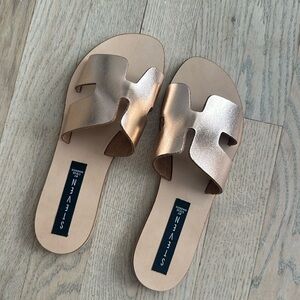 Brand new steve madden rose gold sandals sz 6.5
